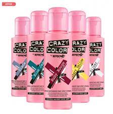 Semi permanent hair dye should be applied to pre lightened bleached hair for maximum effect. Crazy Color Semi Permanent Hair Color Cream Salons Direct
