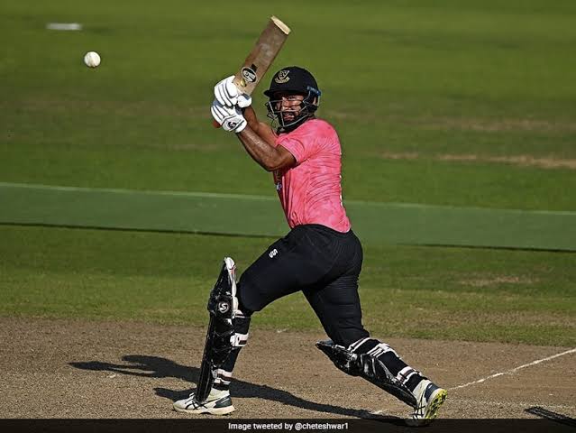 Cheteshwar Pujara hits century in Royal London One-Day Cup