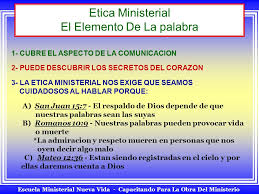 El Ministro Y La Etica Ministerial Parte 1 Ppt Descargar Todo ministro de dios debe conocer los patrones de conducta, que se demanda para ejercer un efectivo liderazgo en sus iglesias. el ministro y la etica ministerial