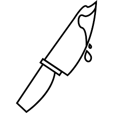 A digital drawing of ranmaru kageyama. Knife With Blood Vector Svg Icon Svg Repo
