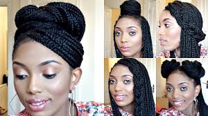 Cornrows are a practical and traditional african hair braiding style but today they have become a popular hairdo in the fashion world. Styling Box Braids 6 Simple And Elegant Styles Youtube