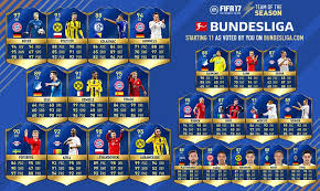 Fifa 21's team of the season (tots) promo continues, with ea having just dropped the bundesliga tots squad!. Fut 17 Bundesliga Tots W The First Ever Fan Voted Starting Xi Revealed Fut Nation