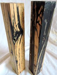 Black And White Ebony Knife Handle 2 Black White Ebony Wood Lumber 2x2x12 Guitars Handles Pool Cues Turkey Calls Wood Lumber Ebony Wood Pool Cues