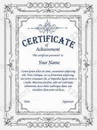 Certificate Border Template Vector And Photoshop Brush Pack 01 Border Templates Certificate Border Templates