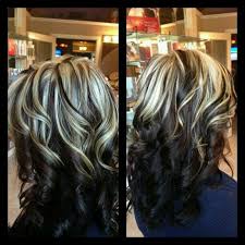To gradually lighten the hair over two to three services by doing heavy highlights through the top. Dark Hair With Blonde Highlights On Top Novocom Top