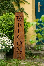 Welcome Stander Saule H 97cm Rost Gartendeko Rost Edelrost Rost