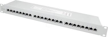 24 port rj45 cat6 gigabit through coupler patch panel with back bar. Patchpanel 24c6a Patchpanel 19 24 Port Cat 6a 1 He Bei Reichelt Elektronik