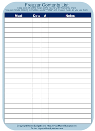 Freezer Inventory List Worksheet Printable Free Worksheet Budget Freezer Meals Freezer Cooking Freezer Crockpot Meals