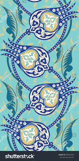 Seamless Turkish Porselain And Tile Pattern Arabesk Desen Islami Sanat Sanat Desen