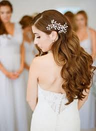 Long hairstyles for wedding that let long curly hair take center stage are simple half up styles. Wedding Hairstyles Long Wavy Curly Down Wedding Hairstyle With Hairpiece Listfender Leading Inspiration Magazine Shopping Trends Lifestyle More