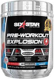Amazon Com Pre Workout Six Star Preworkout Explosion Pre Workout Powder For Men Women Preworkout Energy Powder Drink Mix Sports Nutrition Pre Workout Products Icy Rocket Freeze 30
