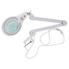 90 Led Clamp Mount Table Lamp With Glass Magnifier Lens