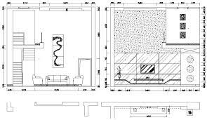 Elevation drawings are a specific type of drawing architects use to illustrate a building or portion of a building. Living Room Elevation Drawing Cadbull Living Room Elevation Elevation Drawing Interior Design Classes