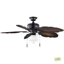 Hampton Bay Nassau 52 In Led Indoor Outdoor Gilded Iron Ceiling Fan With Light Kit 58020 Ceiling Fan Outdoor Ceiling Fans Ceiling Fans Without Lights