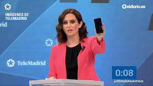The perfect ayuso animated gif for your conversation. Diaz Ayuso Saca Un Movil Apagado En El Debate Para Explicar La Propuesta Digital Del Pp Youtube