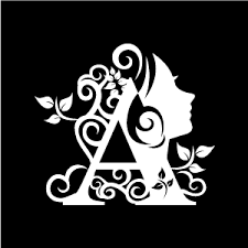 Black And White Letters Png Graphic Design Of Flower Clipart White Alphabet A With Black Background Flower Clipart Free Flower Clipart Clip Art