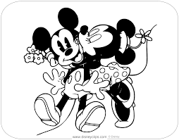 It is a festival of romantic love and many people give cards, coloring pages, letters, lovehearts, flowers or presents to their spouse or partner. Coloring Page Of Minnie Kissing Mickey Disney Mickeymouse Minniemouse Mickeyandminni Mickey And Minnie Kissing Valentines Day Coloring Disney Valentines