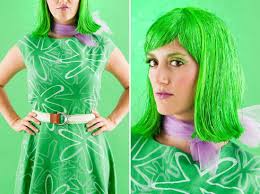 Characters with green hair for halloween. How To Make Inside Out Characters For An Epic Group Halloween Costume Brit Co