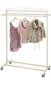 The leading nationwide wholesale suppliers of hangers, clothing store supplies, fixtures, & apparel manufacturer supplies for clothing retailers & manufacturers. Boutique Ivory Double Salesman Rolling Rack Single Rail 48w X 20d X 48 72h Clothing Garment Racks Industrial Scientific Swl13562 Nl