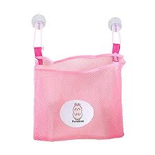 Accessory only, others are not included! Bathroom Net Baby Bath Time Tidy Storage Toy Double Suction Cup Grid Mesh Bag Pouch Pink Buy Online In Bahamas At Bahamas Desertcart Com Productid 58308563