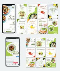 Vegan Food Instagram Story And Post Templates Instagram Food Food Food Ads