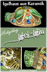 Igel Iglu Igelhaus Aus Keramik Mit Eidechsen In Moosgrun Auf Ammoniten Mit Bildern Keramik Kunst Igel Igelhaus