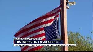 When it comes to having the american flag displayed upside down, according to section 8 of the u.s. Pima County Official Facing Backlash Over Upside Down American Flag