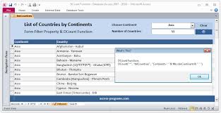 Dcount Function Dcount Function Determines The Number Of Records That Are In A Specified Table Or Query Use The Dc Function Billing Software List Of Countries