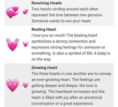 Heart Emoji Meanings Pt 1 L Love You Life Symbol Strong Feelings