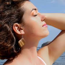 Wooden earrings BB BWAVENUS