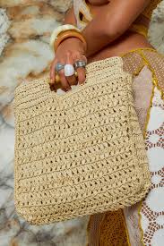 Nannys knitting bag canvas tote shopping bag cotton printed gift bag for life. Beige Knitted Bag Jaded London