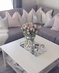 Silver Bling Pillows Living Room Decor Cozy Table Decor Living Room Living Room Decor Apartment