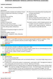 Tennessee Emergency Medical Services Protocol Guidelines