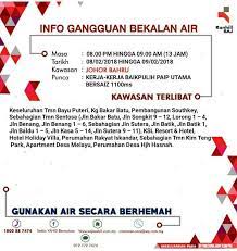 Objektif kajian:anggaran jumlah air yang digunakan responden sehari (liter /sehari) sumber. Ø¨ÙˆÙ„ØªÙŠÙ† Ø¬ÙˆÙ‡Ø± On Twitter Info Gangguan Bekalan Air Bagi Negeri Johor Daerah Johor Bahru Selama 13 Jam 8 9 2 2018