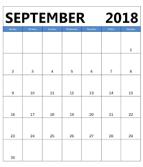 September 2018 Vertical Blank Template Calendar Calendar Printables Printable Calendar Vertical Blank Calendar Template