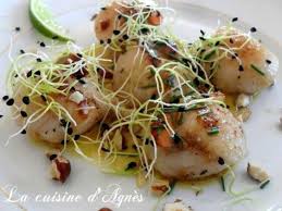 Recette Entree Saint Jacques Sauce Citron Vert Curry Gingembre Par Agnes F Recette Saint Jacques Sauce Citron Recette