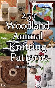 Woodland Animal Knitting Patterns In The Loop Knitting