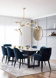Modern Dining Room Navy Dining Room Chairs Gray Accent Wall Modern Light Fixture Dining Room Design Modern Scandinavian Dining Room Modern Dining Room
