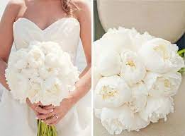 This bouquet is the class hand tied bridal accessory finished this wedding was simply timeless! White Peony Bouquet Wedding Promotions