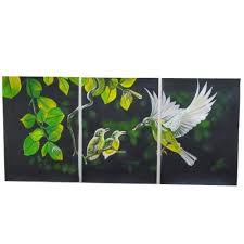 The beautiful liveliness of the wheat field, with warm yellow, red and orange colors, the sun and the wheat in their joint dance. Glass Pvc Nature Acrylic Painting With Framed Size 18 X 38 Inch Id 21641949730