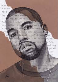 Kanye West Original Portrait Drawing With Can T Tell Me Etsy Gcse Art Sketchbook Art Sketchbook Art