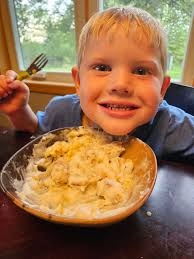 Hubby made some ground chicken sloppy joe sandwich and fries came from KFC.