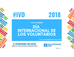El día internacional del voluntariado fue decretado por la asamblea general de las naciones unidas en su resolución 40/212 el 17 de diciembre de 1985. Dia Internacional Del Voluntariado By Voluntarios Onu Issuu