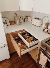 The ikea sektion kitchen system has nested drawers that can live inside larger drawers, which makes medium to large sized drawers more space efficient. Kitchen Drawer Video Tour Almost Makes Perfect