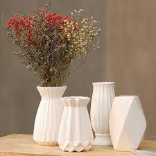 26'' h x 8'' w x 3'' d. Hydroponic Ceramic Vase Flower Pot Living Room Dining Table Household Small Fresh Dried Flower Flower Arrangement Home Decoration Porcelain Decoration
