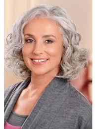 Wavy Full Lace Gray Synthetic Hair Wig Gray Hair Wigs Gray Hair Spray Grey Curly Hair Wig Hairstyles