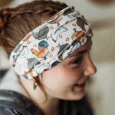 Chickens Headband |adult Headband /extra Wide Headband/turban Headband Yoga  Headband/boho Chic Hair/nurse Headband/ Alaska