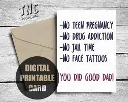 Birthday Cards For Dad From Daughter Funny Funny Father S Day Card From Daughter Printable Dad Etsy Funny Fathers Day Card Birthday Cards For Mom Dad Birthday Card