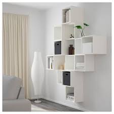 Eket Schrankkombination Fur Wandmontage Weiss Ikea Deutschland Wall Mounted Cabinet Eket Cube Furniture