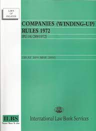 Winding up rules, 2020 explanations. Companies Winding Up Rules 1972 Pustaka Mukmin Kl Malaysia S Online Bookstore